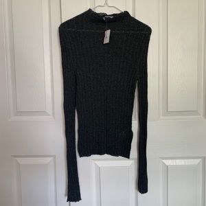 Urban Outfitters Mock Neck Stretchy Sweater Top